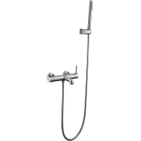 Смеситель для ванны Boheme Uno 463-INOX с душевым гарнитуром, нержавеющая сталь