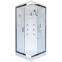 Душевая кабина 80x80x217 см Royal Bath RB80HP2-T-CH прозрачное