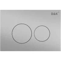 Кнопка смыва D&K Bayern DB1529002.2 для инсталляции, матовый хром