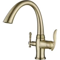 Смеситель для кухни Zorg ZR 340 YF BR с подключением к фильтру, бронза