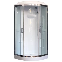 Душевая кабина 90x90x217 см Royal Bath RB90HK1-T-CH прозрачное