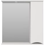 Изображение товара зеркальный шкаф 70x74,5 см белый глянец r misty атлантик п-атл-4070-010п