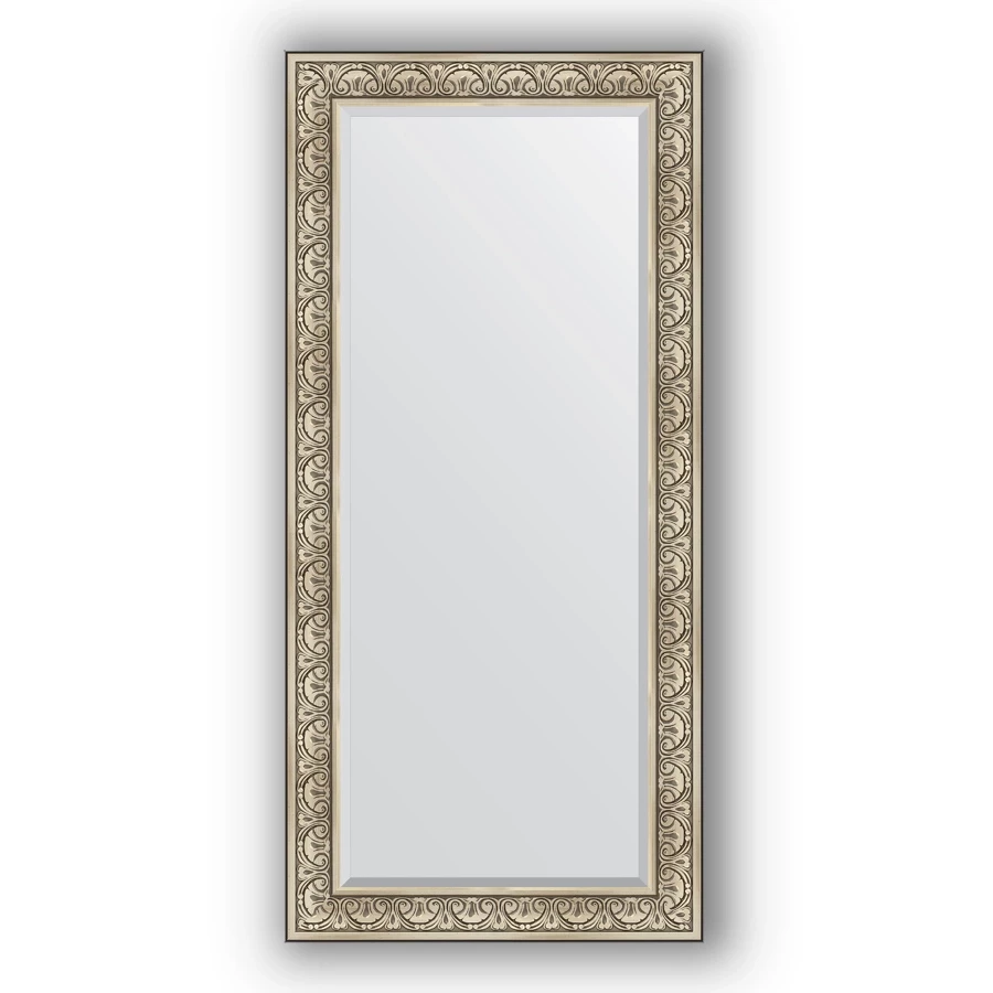 Зеркало 80x170 см барокко серебро Evoform Exclusive BY 3606 зеркало 70x160 см барокко серебро evoform exclusive g by 4166