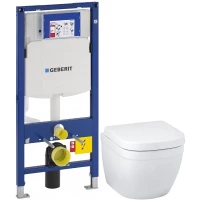 Комплект подвесной унитаз Grohe Euro Ceramic 39206000 + 39330001 + система инсталляции Geberit 111.300.00.5