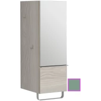 Полуколонна оливковый глянец с зеркальной дверцей шарниры справа Jacob Delafon Odeon Up EB893D-G95