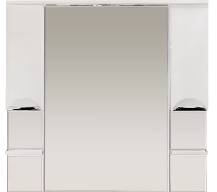 Зеркальный шкаф Misty София П-Соф02120-011Св 119x116 см, с подсветкой, выключателем, белый глянец - фото 1