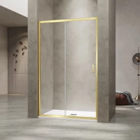 Душевая дверь RGW PA-114Gb Passage 030811417-16 170 см, профиль золотой матовый, стекло прозрачное