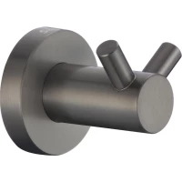 Крючок Savol S-005654Q двойной, для ванны, графит