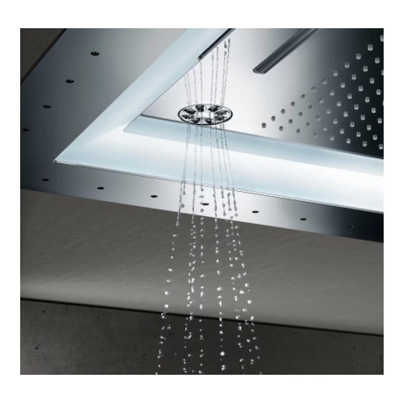Потолочный душ 1016x762 мм с подсветкой Grohe Rainshower F-Series 4 AquaSymphony 26373001