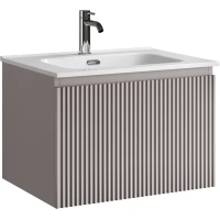Тумба под раковину Sancos Snob R 1.0 SNR1.060SM 59 см, подвесная, серый матовый