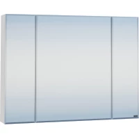 Зеркальный шкаф 97x73 см белый глянец Санта Стандарт 113012