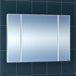 Изображение товара зеркальный шкаф 97х73 см белый глянец санта стандарт 113012