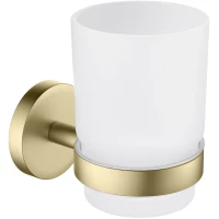 Стакан для зубных щеток Timo Saona 13031/17 настенный, золотой матовый