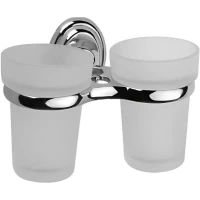 Стакан для зубных щеток D-Lin D213310 двойной, настенный, хром