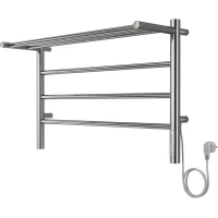 Полотенцесушитель электрический Terminus Аврора с полкой П4 4670078554611 450x732, ТЭН правый, хром