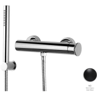 Смеситель для душа Emmevi Filobrass 85002BZI/NEO с душевым гарнитуром, черный матовый