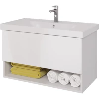 Тумба белый глянец 87 см Dreja Perfecto 99.0808