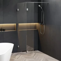 Душевая перегородка Riho Scandic NXT X402 G001127120 137,2 см, профиль хром, стекло прозрачное