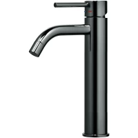 Смеситель для раковины Paffoni Light LIG081NKN без донного клапана, никель черный