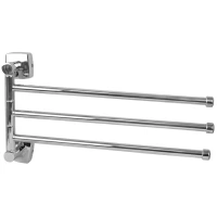 Полотенцедержатель тройной поворотный 40 см Fixsen Kvadro FX-61302A-3