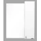 Зеркальный шкаф 65x80 см белый глянец Comforty Неаполь 00004148728 - 1