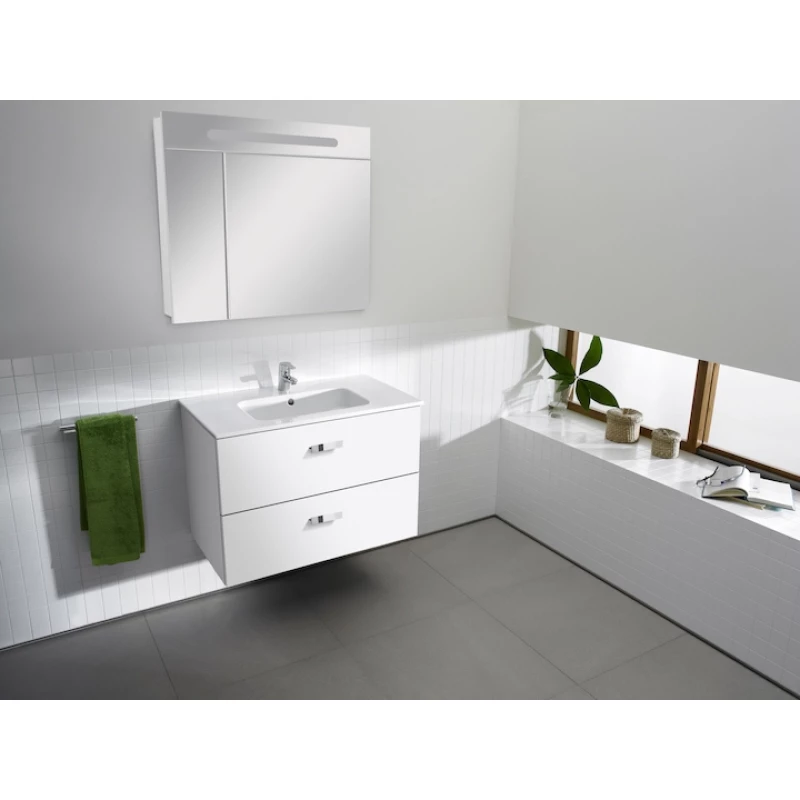 Комплект мебели белый глянец 80,5 см Roca Victoria Nord ZRU9000032 + 32799C000 + ZRU9000033