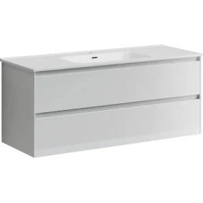 Изображение товара комплект мебели белый глянец 121 см sancos cento cn120-1w + cn7006 + ci1200