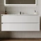 Комплект мебели белый глянец 121 см Sancos Cento CN120-1W + CN7006 + CI1200 - 2