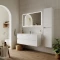 Комплект мебели белый глянец 121 см Sancos Cento CN120-1W + CN7006 + CI1200 - 1