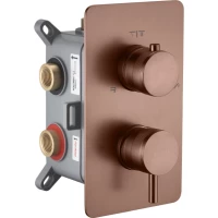 Смеситель для ванны Boheme Cell 135-3-BRB встраиваемый, бронза матовая