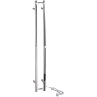 Полотенцесушитель электрический Bemeta Pillar 704153121 1180x125, диммер правый, хром