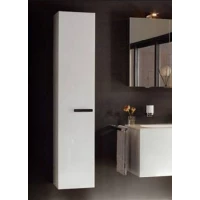 Пенал KEUCO Royal Universe 32731270001 подвесной L, с бельевой корзиной, белый матовый/белое матовое стекло