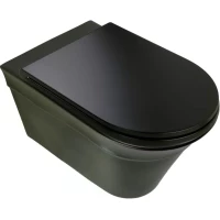 Унитаз подвесной Migliore Monaco 32063 безободковый, черный матовый