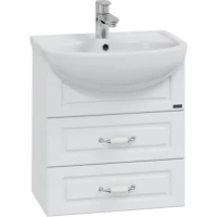 Тумба с раковиной белый глянец 51 см Санта Верона 700190 + YYUT50