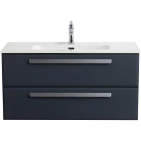 Тумба под раковину Cezares Eco ECO-CER-N-1000-2C-SO-GR-P 100 см, подвесная, Grafito
