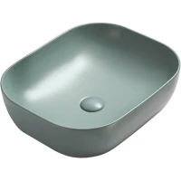 Раковина-чаша CeramaLux 78104MLG-6 50,5x40,5 см, накладная, бирюзовый матовый