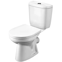 Унитаз-компакт Santek Анимо 1.WH30.2.134 косой выпуск, с сиденьем, белый