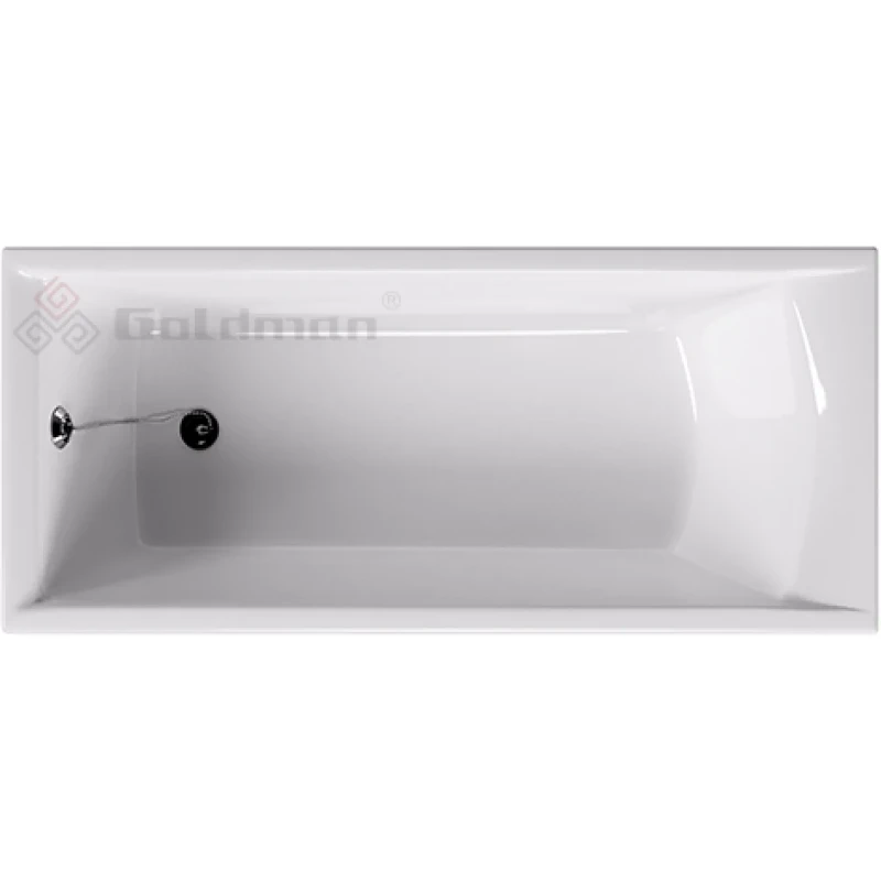Чугунная ванна 170x70 см с отверстиями для ручек Goldman Elite ET17070H