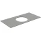 Столешница 99,6 см серый матовый для накладных раковин Kerama Marazzi Plaza Modern Фондамента PL5.DL500900R\100 - 1