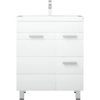 Тумба белый глянец/белый матовый 56 см Corozo Денвер SD-00000530