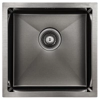 Кухонная мойка Paulmark Gerberg вороненая сталь PM254444-GM