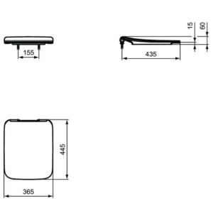 Изображение товара сиденье для унитаза ideal standard ideal standard strada ii t360001