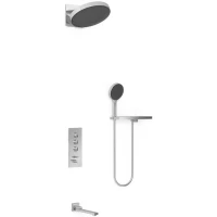 Душевой комплект Vincea VSFW-433TI3RCH 300 мм, с термостатом, хром