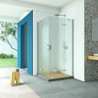 Душевой уголок Vegas Glass AFA Retta 80 07 02 80x80 см, профиль матовый хром, стекло шиншилла