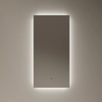 Зеркало Sancos Square 2.0 SQ2T.400 40x80 см, с LED-подсветкой, сенсорным выключателем, диммером, антизапотеванием