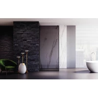 Душевая перегородка Veconi Korato KR81BT-110-05-C8 110 см, профиль черный матовый, стекло тонированное