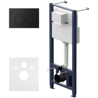 Инсталляция для унитаза Am.Pm Pro L I012704.9038 с кнопкой смыва, черный матовый