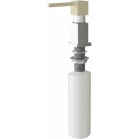 Дозатор для жидкого мыла Florentina Квадро 703.726.0000.202 300 мл, встраиваемый, для кухни, нержавеющая сталь/шампань