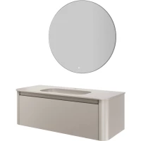 Комплект мебели Armadi Art Voi Cashmere 782-120-C + 786-120-C + 545-100-CR 122 см, подвесной, кашемир матовый