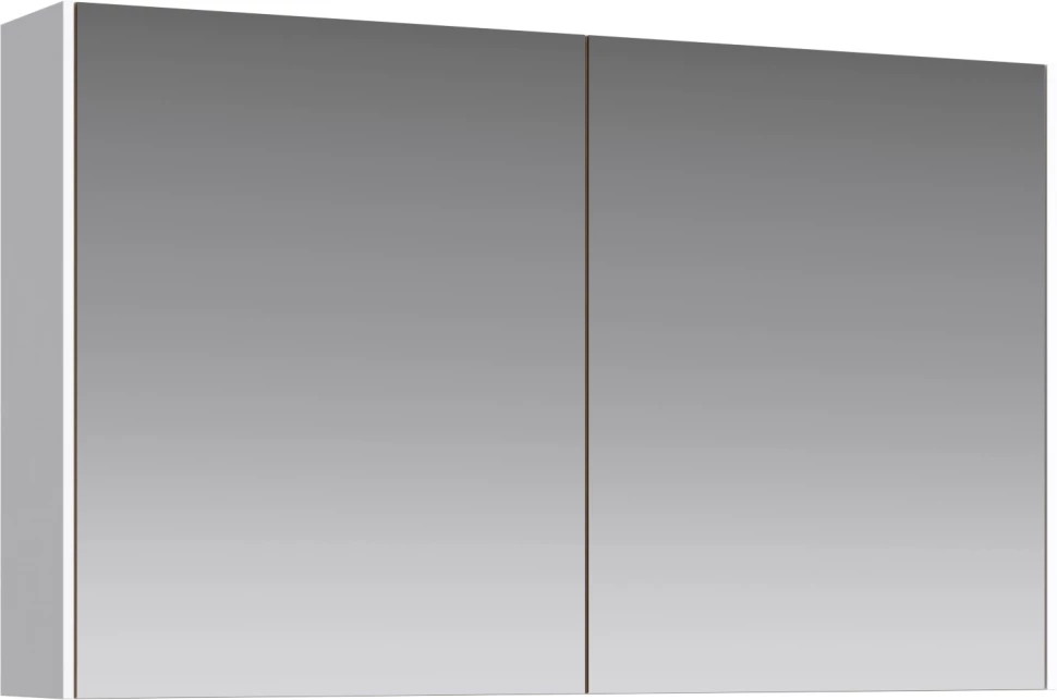 Зеркальный шкаф 100x60 см белый глянец Aqwella 5 Stars Mobi MOB0410/MOB0717W/Z